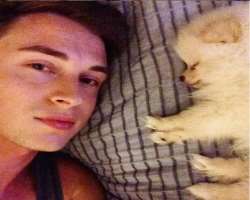 He has unconditional love for animals and owns a pet named Luna and loves to be around her.